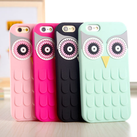 OWL Soft Silicon Phone Case For Apple