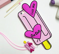 Sweet 3D Love Couples Silicone Case for Iphone