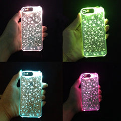 LED Sense Flash Up Glitter Case