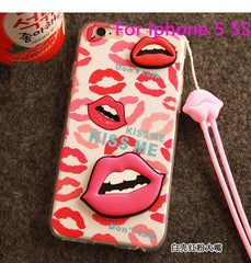 Sexy Red Lip Phone Case For iPhone