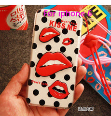 Sexy Red Lip Phone Case For iPhone