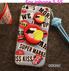 Sexy Red Lip Phone Case For iPhone