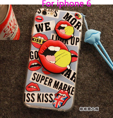 Sexy Red Lip Phone Case For iPhone