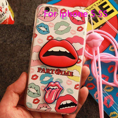 Sexy Red Lip Phone Case For iPhone