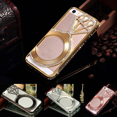 Diamond Crystal Rhinestone Metal Bumper Case