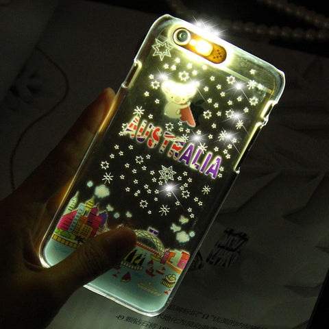 LED Light Noctilucous Phone Case For iPhone