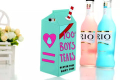 3D Cute Milk Box Soft Silicone Case