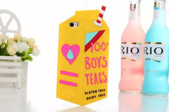 3D Cute Milk Box Soft Silicone Case