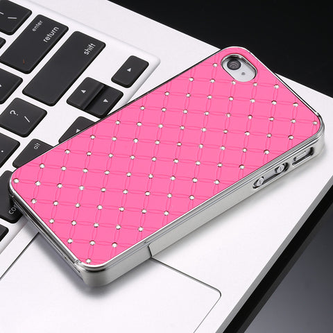 Shiny Plating Diamond Hard Back Cases For iPhone