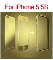 Bumper Case Tempered Glass film For iPhone