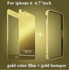 Bumper Case Tempered Glass film For iPhone