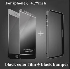 Bumper Case Tempered Glass film For iPhone