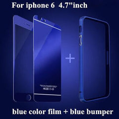 Bumper Case Tempered Glass film For iPhone