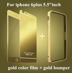 Bumper Case Tempered Glass film For iPhone