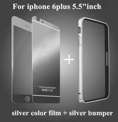 Bumper Case Tempered Glass film For iPhone