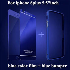 Bumper Case Tempered Glass film For iPhone