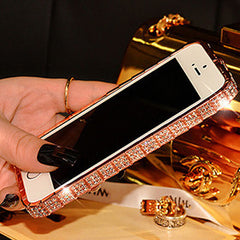 Diamond Metal Bumper Back Case